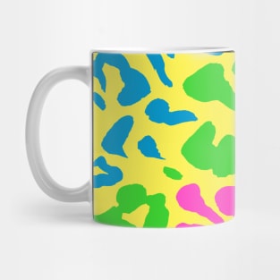 Multi-Color Leopard on Yellow Mug